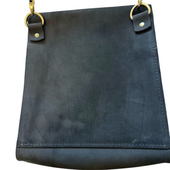 Portland Leather AP Hawkeye Satchel-Shadow Black - Picture 3 of 8